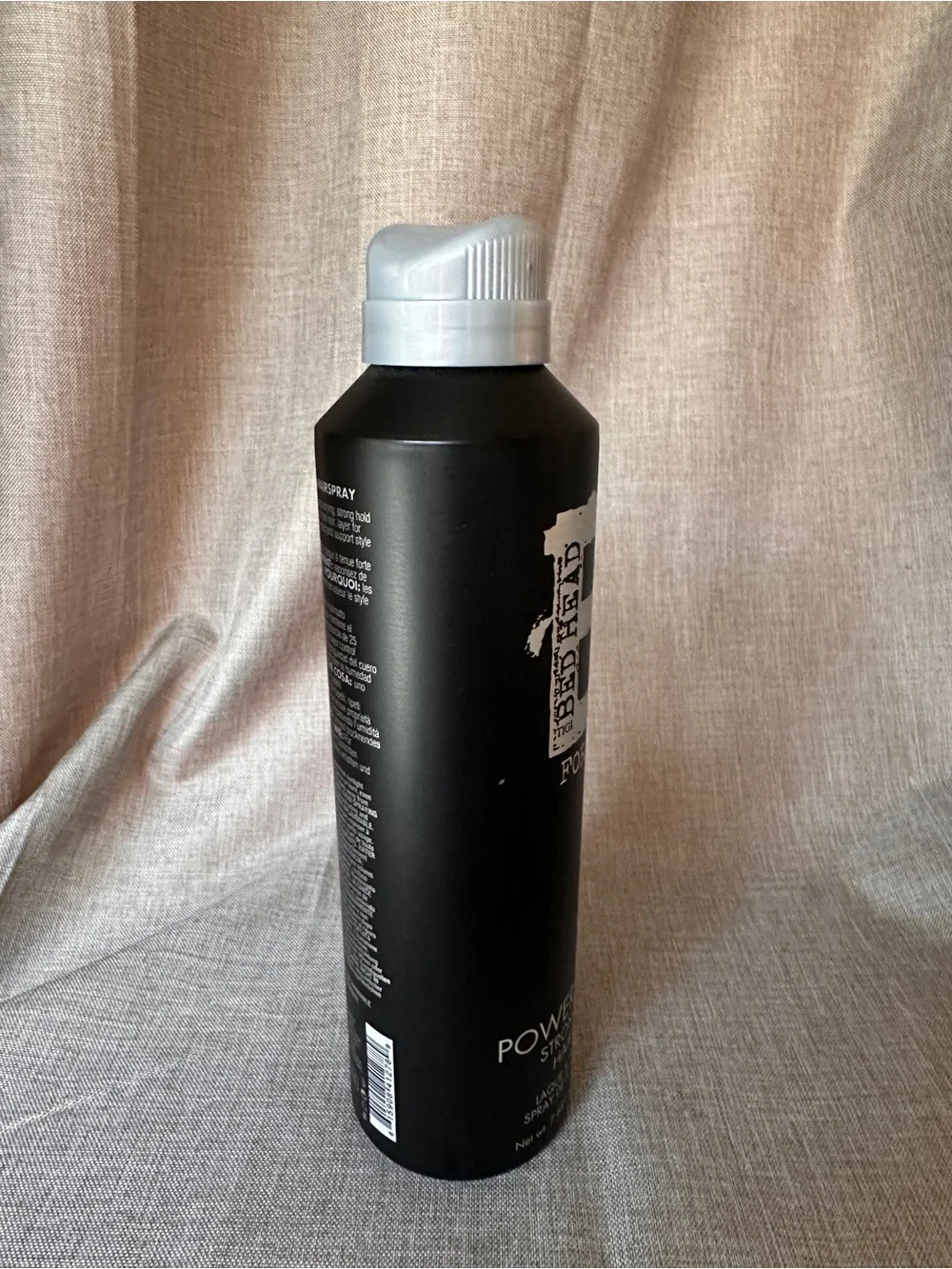 TIGI Bed Head for men Power Surge strong hold hair spray bedhead